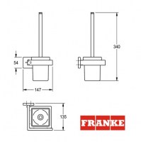 ESCOBILLERO PARED CUBUS FRANKE